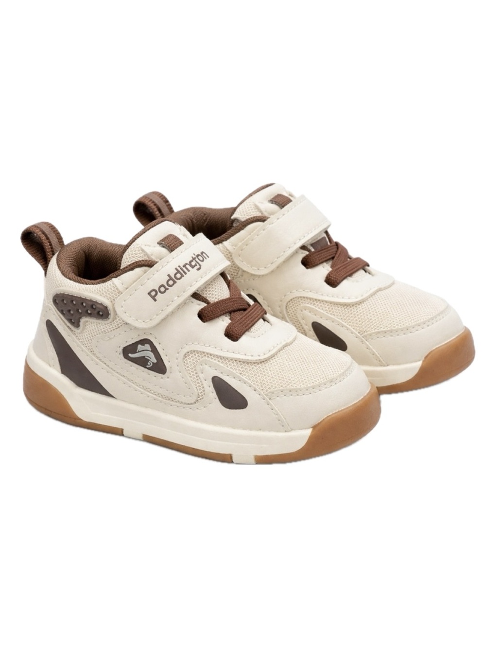 NWOT Toddler Sneakers Size 5 Neutral Beige Brown Velcro Shoes